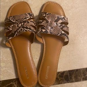 Snake skin sandals